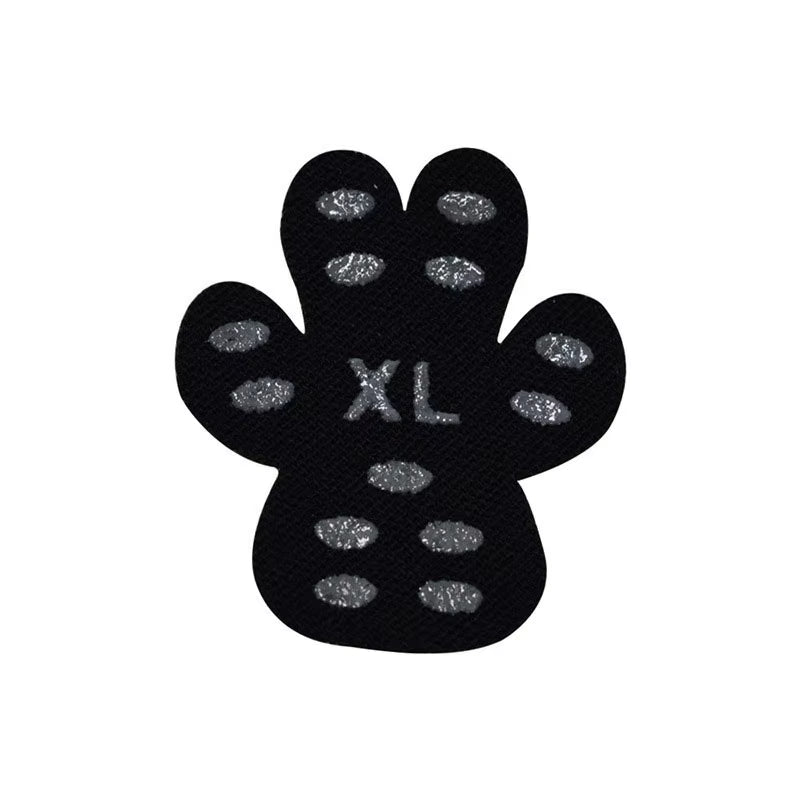 Black Anti-Slip Paw Protectors for Dogs - Disposable Self-Adhesive Replacement Booties and Socks