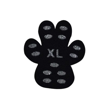 Black Anti-Slip Paw Protectors for Dogs - Disposable Self-Adhesive Replacement Booties and Socks