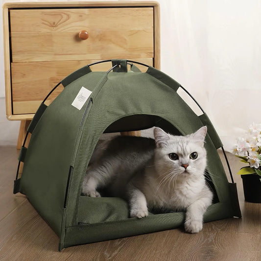 Premium Foldable Pet Tent for Outdoor Camping - All-Season Universal Shelter for Cats and Dogs