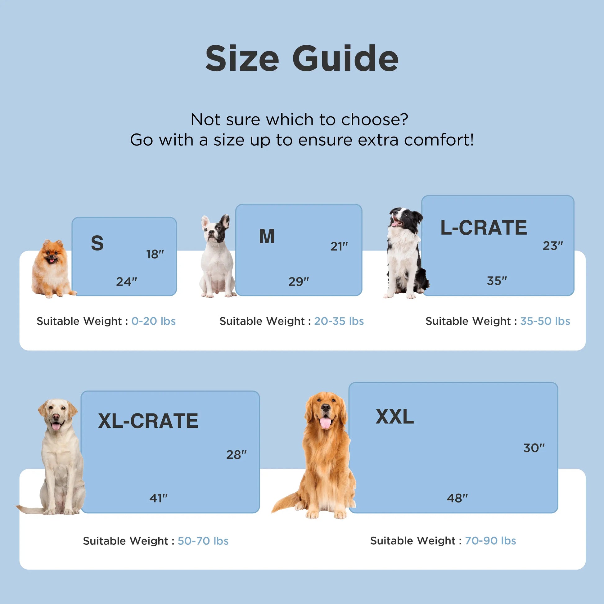 Bedsure Washable Cooling Mat for Dogs - Q-MAX>0.4 Non-Slip Summer Crate Bed for Large Dogs, Gel-Free and Electric-Free