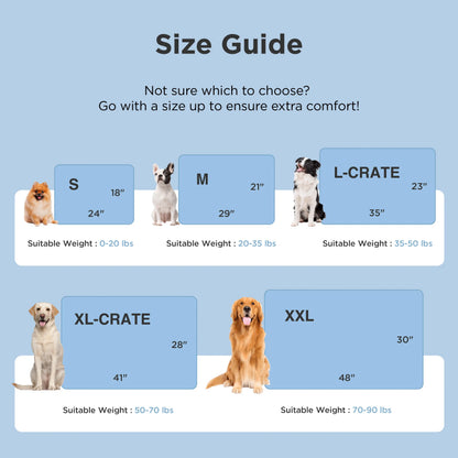Bedsure Washable Cooling Mat for Dogs - Q-MAX>0.4 Non-Slip Summer Crate Bed for Large Dogs, Gel-Free and Electric-Free