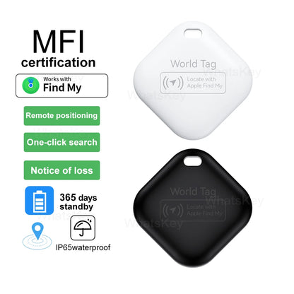 Apple Find My-Compatible Mini GPS Tracker for Children, Pets, and Vehicles - Bluetooth Smart Tag for iOS Devices