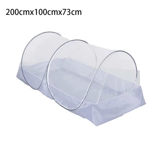 Waterproof Portable Camping Mosquito Net Tarp Tent for Outdoor Travel and Garden Use, Single-Door Design, Anti-Mosquito Protection